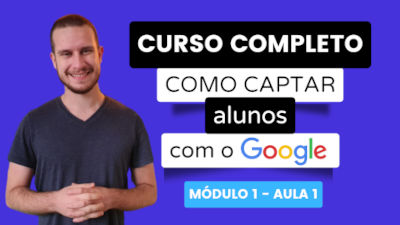 Capa do Curso de GOOGLE para Captação de Alunos